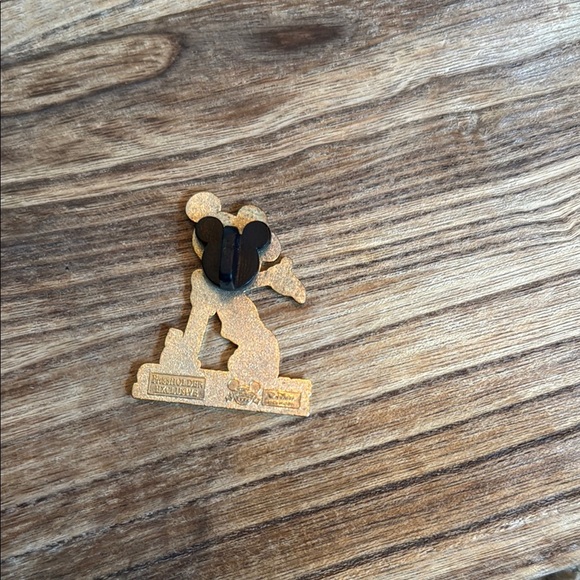 Disney Mickey Mouse Passholder Pin - Red, Yellow, Black, Gold - Picture 2 of 2